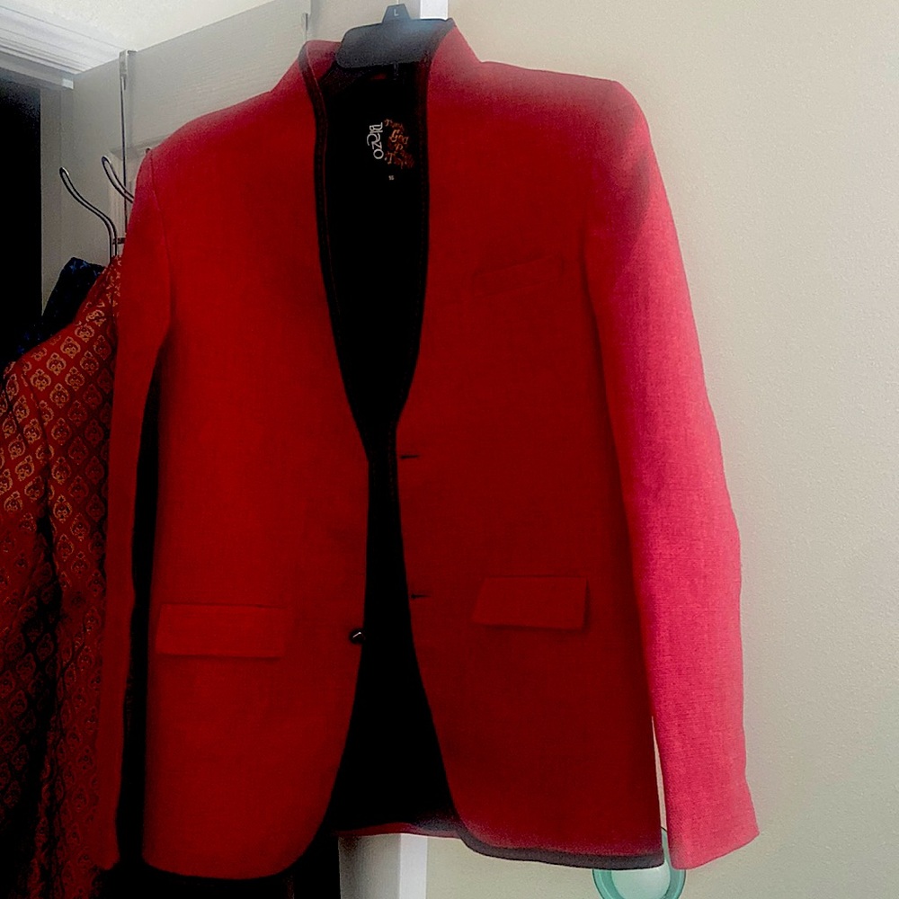 Boys blazer /red color /size 16 /brand BLAZO